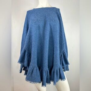Minnie Rose Cashmere poncho sweater